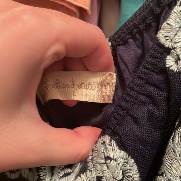 Altard State Blue Embroidered Dress Size L - Picture 3 of 3